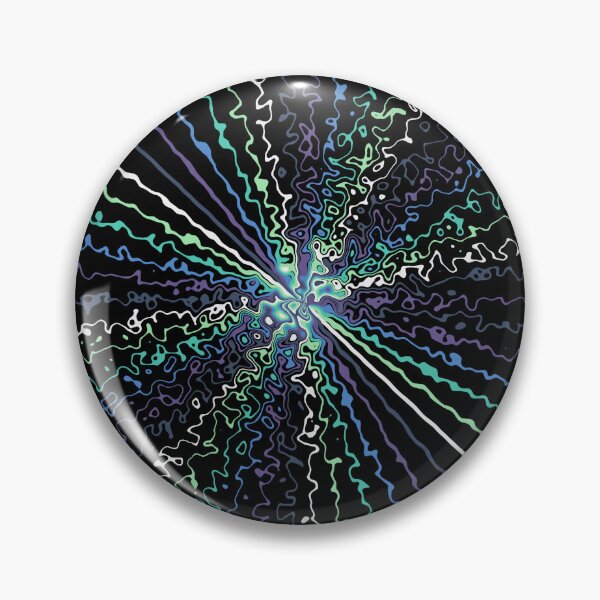 Item preview, Colorful Ripple Abstract Sun Rays Burst Cool Colors designed and sold by EvergreenMotifs.