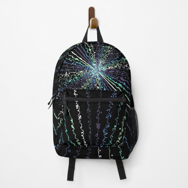 Item preview, Colorful Ripple Abstract Sun Rays Burst Cool Colors designed and sold by EvergreenMotifs.