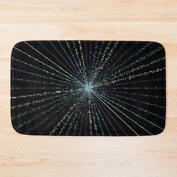Item preview, Colorful Ripple Abstract Sun Rays Burst Cool Colors designed and sold by EvergreenMotifs.
