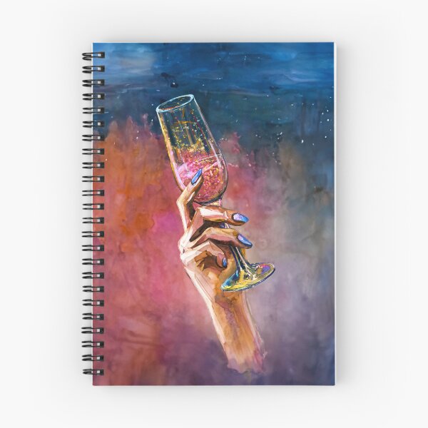 Artikelvorschau, Sekt Aquarell entworfen und verkauft von Olivia Ossege.
