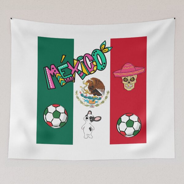 Item preview, "VIBRANT MEXICO: FOOTBALL, FOLKLORE AND FRIENDSHIP" designed and sold by DigiArteCreativ.