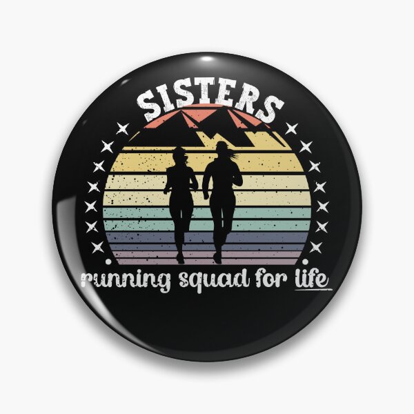Item preview, Vintage Sunset Sisters Running Squad| Sisters Matching Shirts - Black designed and sold by PearlMoonGrapes.