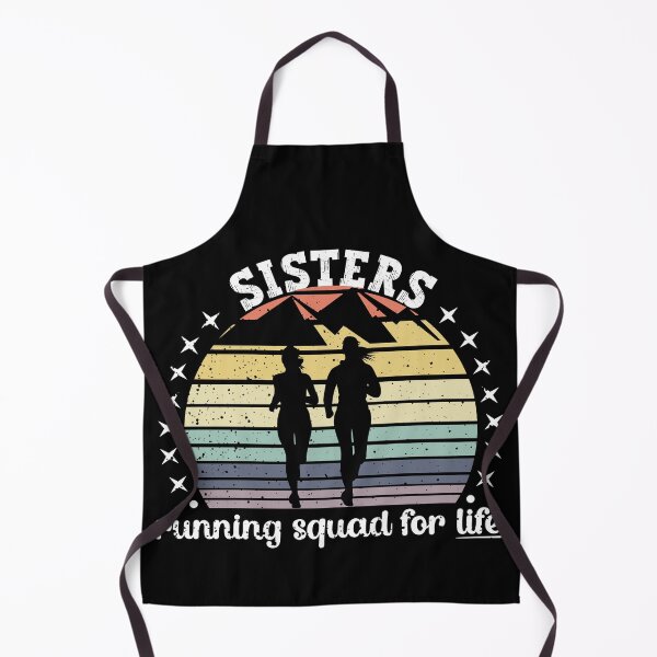 Item preview, Vintage Sunset Sisters Running Squad| Sisters Matching Shirts - Black designed and sold by PearlMoonGrapes.