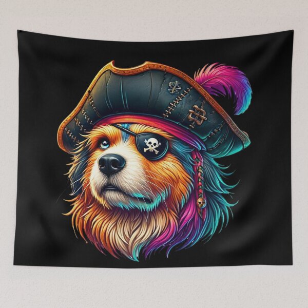 Item preview, The Valiant Pirate Dog - Captain of the Bold Waves designed and sold by AmigoVerse.