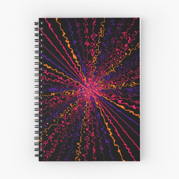 Item preview, Colorful Ripple Abstract Sun Rays Burst Hot Contrast designed and sold by EvergreenMotifs.