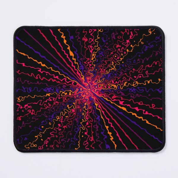 Item preview, Colorful Ripple Abstract Sun Rays Burst Hot Contrast designed and sold by EvergreenMotifs.