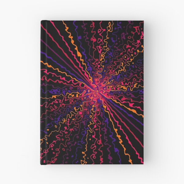 Item preview, Colorful Ripple Abstract Sun Rays Burst Hot Contrast designed and sold by EvergreenMotifs.