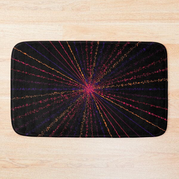 Item preview, Colorful Ripple Abstract Sun Rays Burst Hot Contrast designed and sold by EvergreenMotifs.