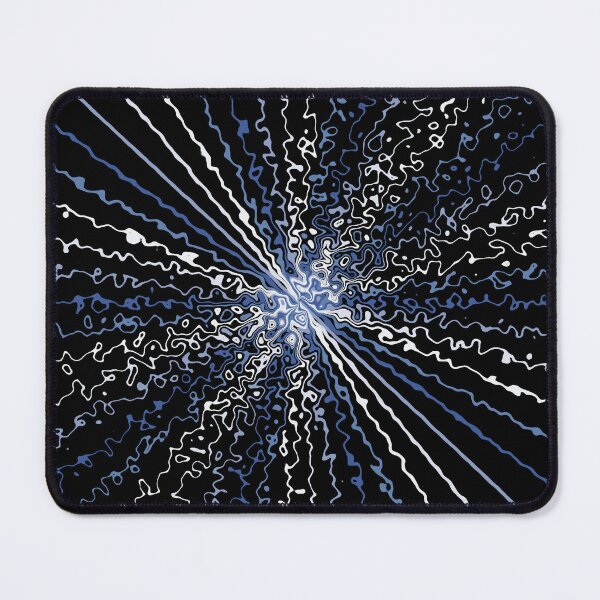 Item preview, Colorful Ripple Abstract Sun Rays Burst Arctic Blue designed and sold by EvergreenMotifs.