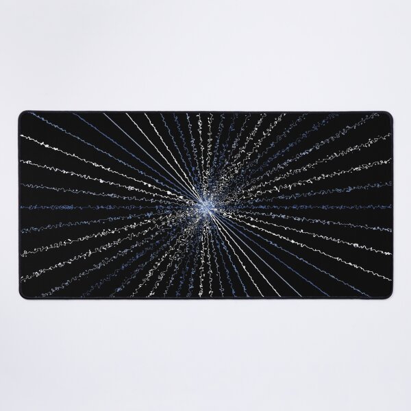 Item preview, Colorful Ripple Abstract Sun Rays Burst Arctic Blue designed and sold by EvergreenMotifs.