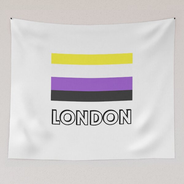 Item preview, Non Binary Pride Flag London designed and sold by Inspirationmotivation.