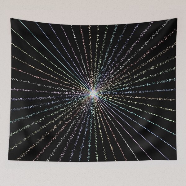 Item preview, Colorful Ripple Abstract Sun Rays Burst Rainbow Bright designed and sold by EvergreenMotifs.