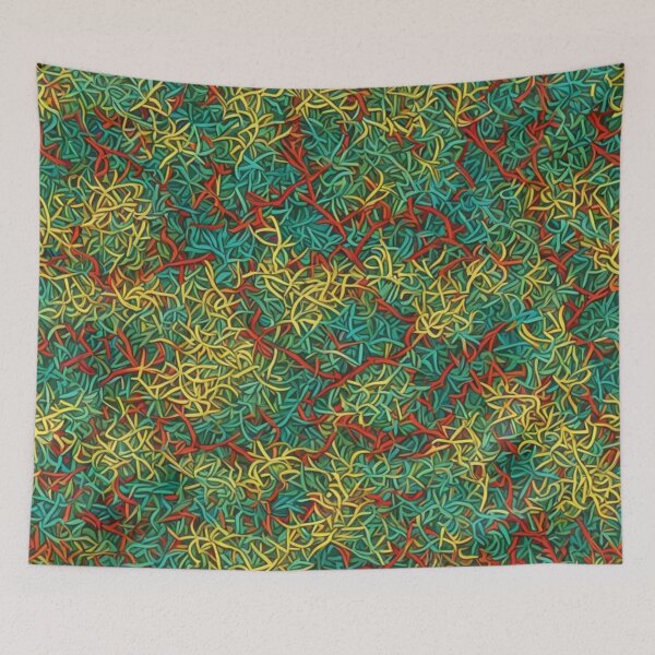 Item preview, Abstract Colorful Straw Pattern designed and sold by calibrit.