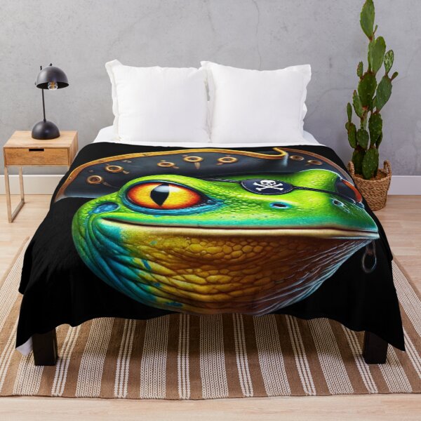 Item preview, The Intrepid Pirate Frog - Captain of the Mysterious Swamps designed and sold by AmigosFurEver.