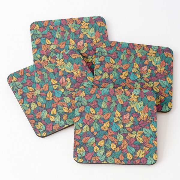 Item preview, Abstract Colorful Leaves Pattern designed and sold by calibrit.