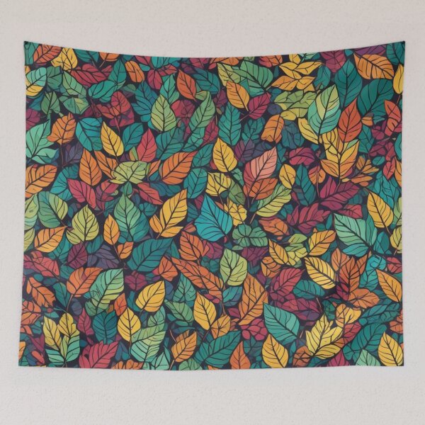 Item preview, Abstract Colorful Leaves Pattern designed and sold by calibrit.