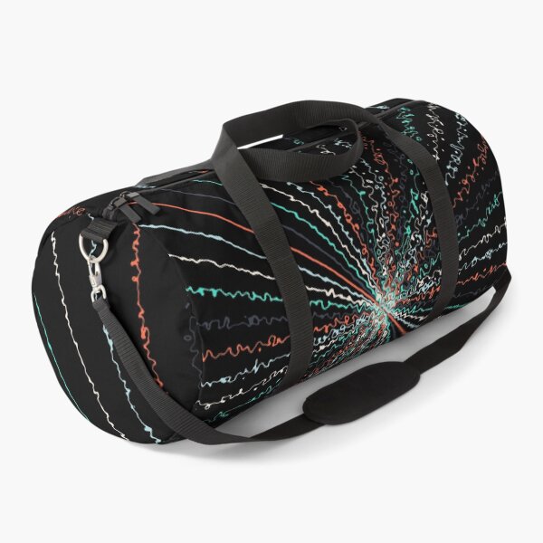 Item preview, Colorful Ripple Abstract Sun Rays Burst Teal Orange designed and sold by EvergreenMotifs.
