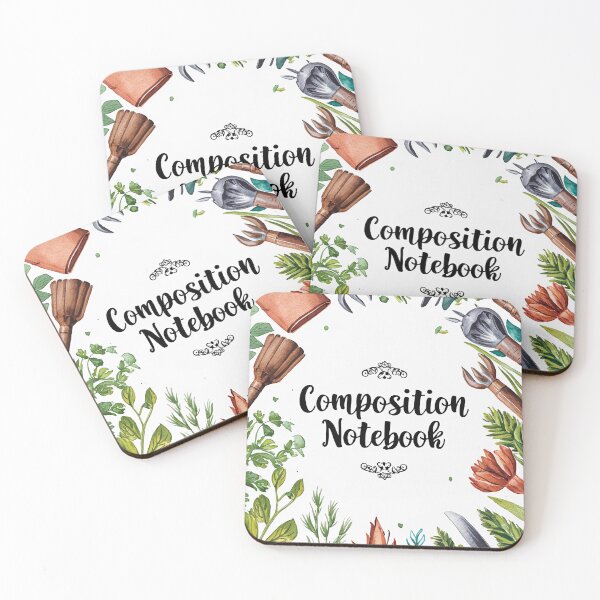 Item preview, garden delight composition book  designed and sold by TK Art1989.