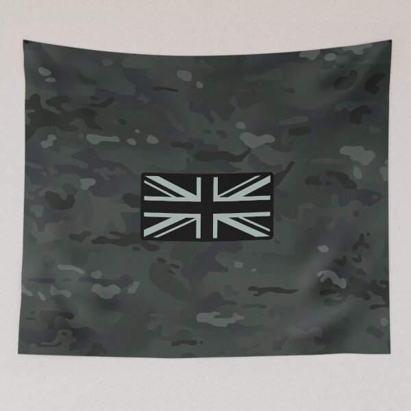 Item preview, British Flag: Dark Urban Camouflage designed and sold by Jared Davies.