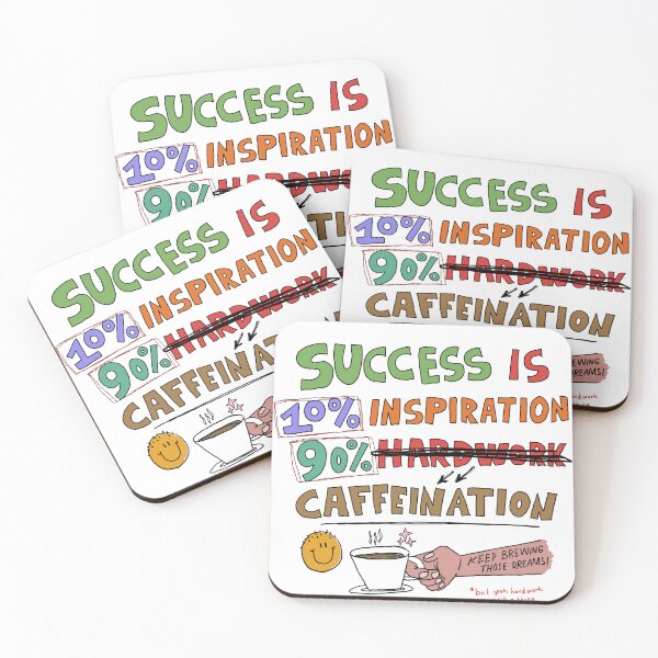 Item preview, Success is caffeination designed and sold by WorkingUpstairs.