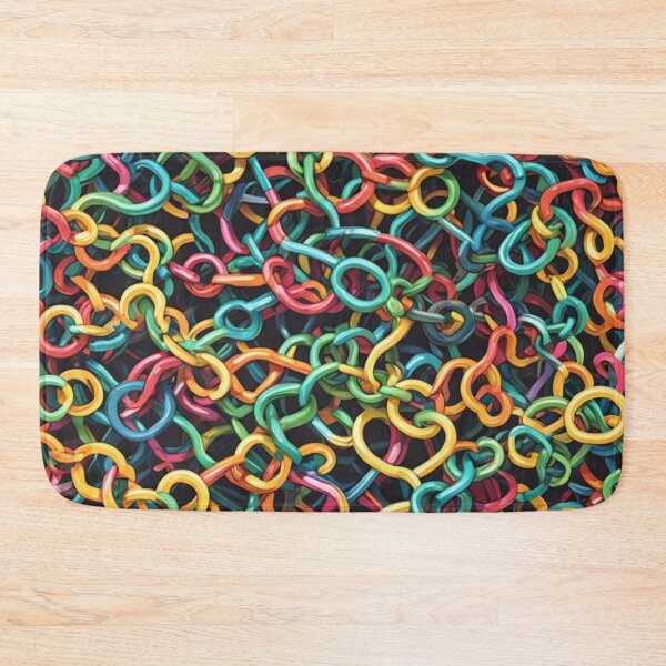 Item preview, Abstract Colorful Chain Pattern designed and sold by calibrit.