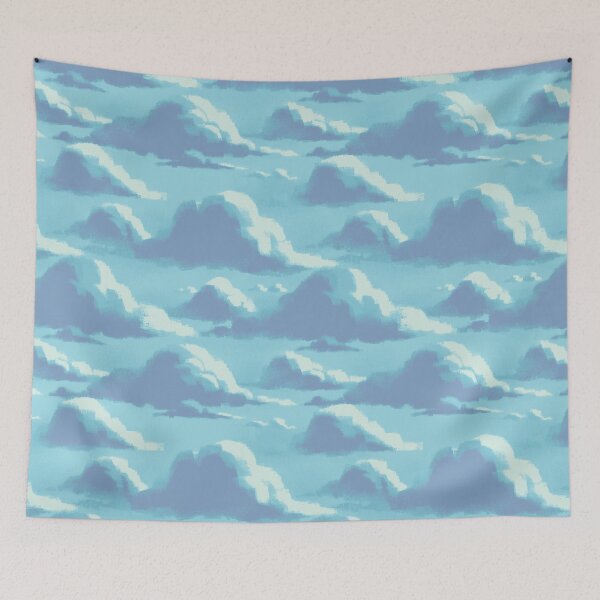 Item preview, Cloudscape 1 Soft Blue designed and sold by knitetgantt.