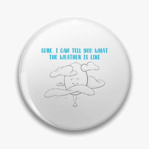 Item preview, Tall Weather Forecast - Head In The Clouds - Gift For Tall People designed and sold by ArtByHedwyn.