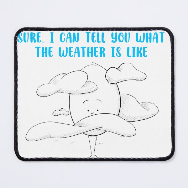 Item preview, Tall Weather Forecast - Head In The Clouds - Gift For Tall People designed and sold by ArtByHedwyn.