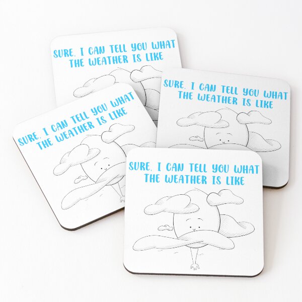 Item preview, Tall Weather Forecast - Head In The Clouds - Gift For Tall People designed and sold by ArtByHedwyn.