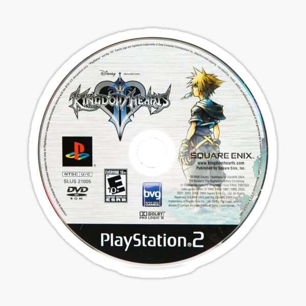 Artikel-Vorschau von Kingdom Hearts 2 PS2-Disc, designt und verkauft von Tee-Buddies.