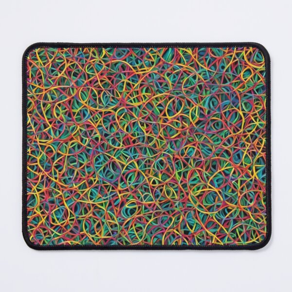 Artikelvorschau, Abstraktes buntes String-Art-Muster entworfen und verkauft von calibrit.