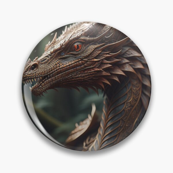 Item preview, Bronze Armored Guardian Dragon Of The Enchanted Forest designed and sold by EnchantedVista.