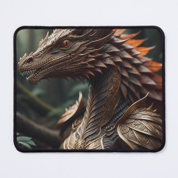 Item preview, Bronze Armored Guardian Dragon Of The Enchanted Forest designed and sold by EnchantedVista.