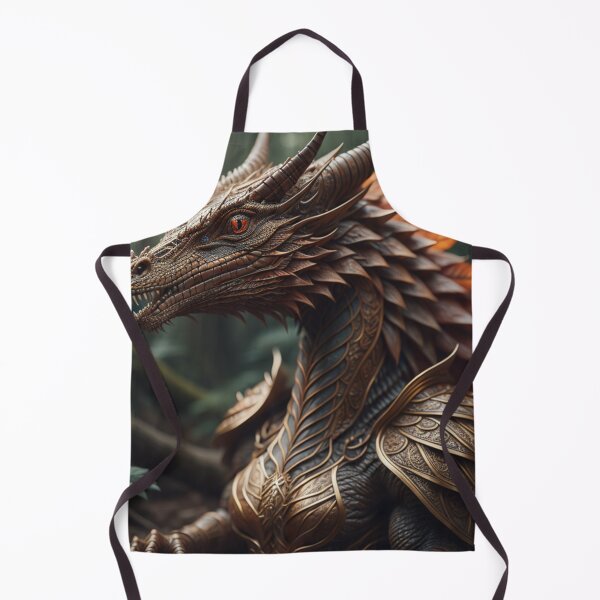 Item preview, Bronze Armored Guardian Dragon Of The Enchanted Forest designed and sold by EnchantedVista.