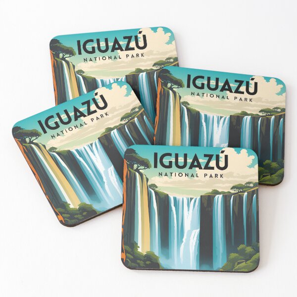 Item preview, Iguazu National Park Vintage Travel Art Poster designed and sold by ZionPosteria.