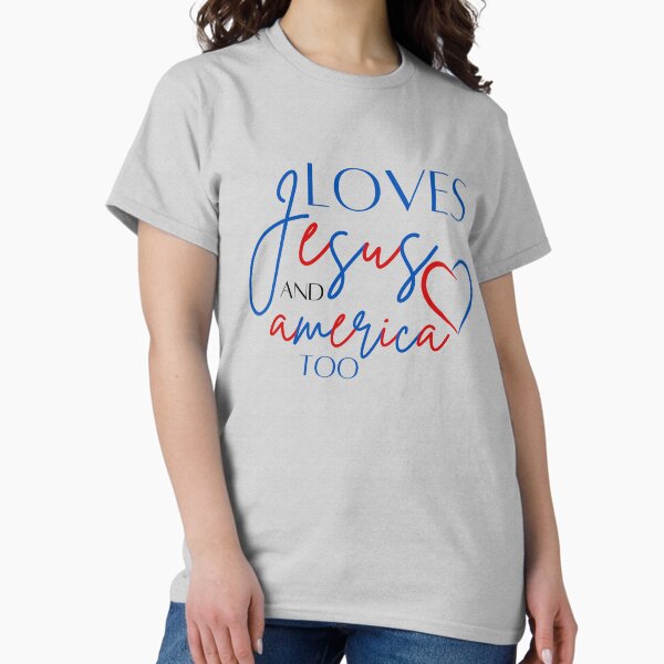 Item preview, Loves Jesus and America too designed and sold by nodramamamakw.