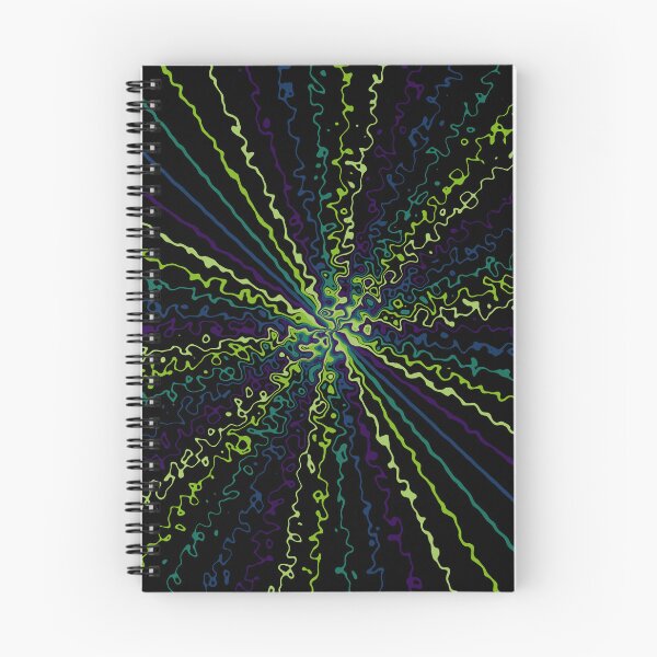 Item preview, Colorful Ripple Abstract Sun Rays Burst Calming Palette designed and sold by EvergreenMotifs.