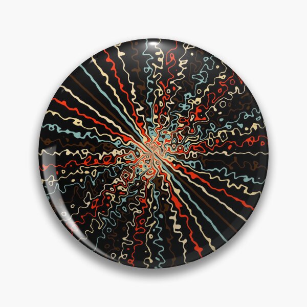 Item preview, Colorful Ripple Abstract Sun Rays Burst Solar Abyss designed and sold by EvergreenMotifs.