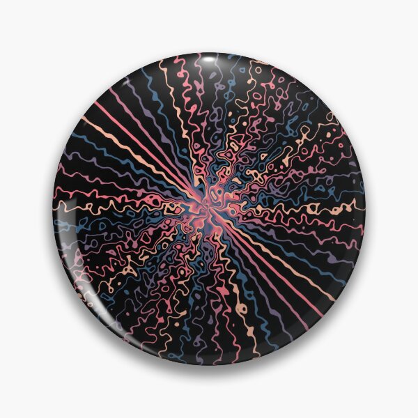 Item preview, Colorful Ripple Abstract Sun Rays Burst Cursive Rainbow designed and sold by EvergreenMotifs.