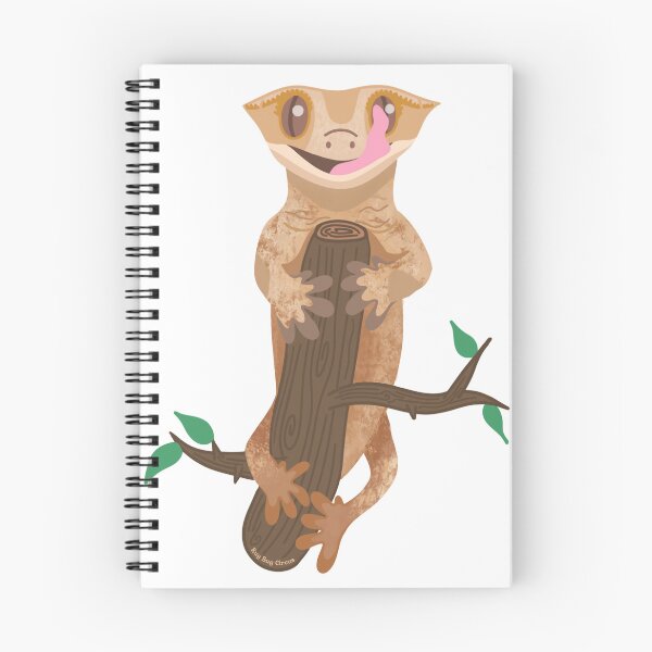 Item preview, Crested Gecko on a Tree Branch designed and sold by RugBugCircus.