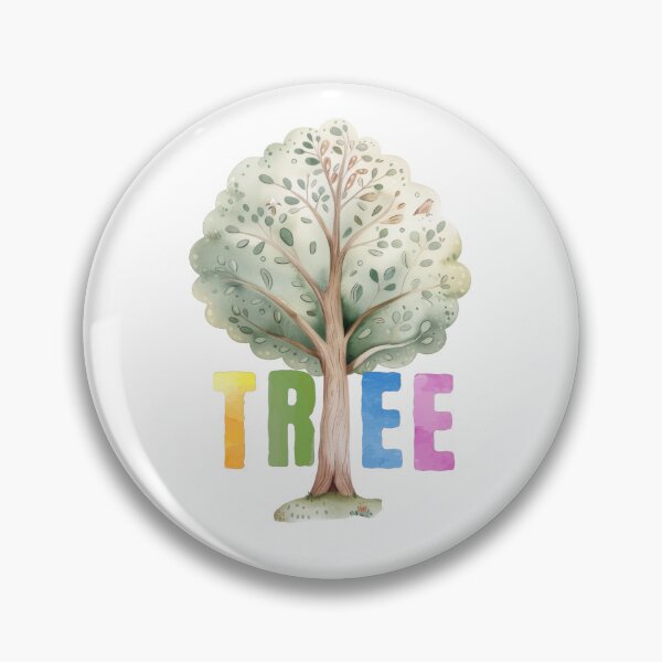 Item preview, Single Tree Watercolor Typography designed and sold by happyandbubbly.