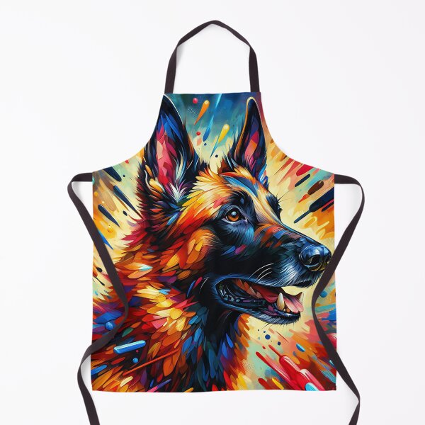 Item preview, Belgian Malinois Acrylic Print Doggo Portrait Pet Lovers designed and sold by Puppy Puzzles Plus.