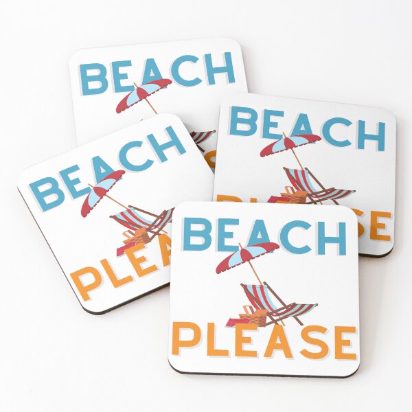 Item preview, Beach Please! Beachy chair and umbrella design designed and sold by caFUNated.