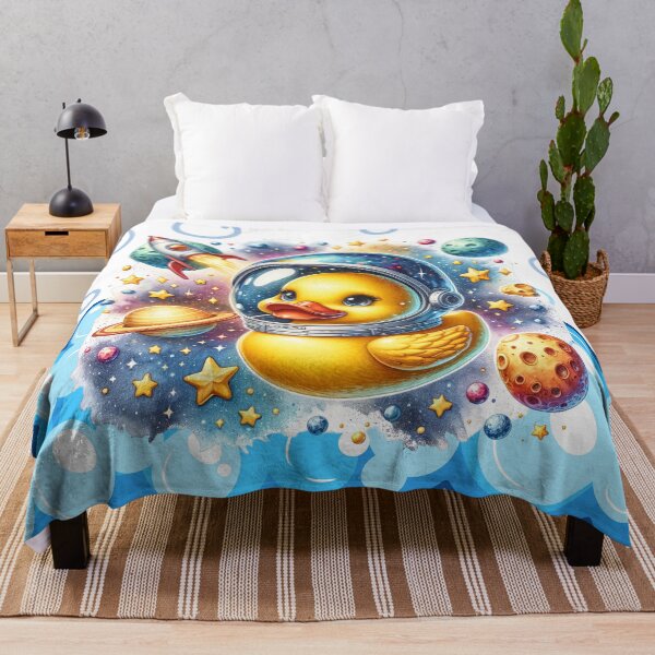 Item preview, Space Explorer Duck in Bubble Galaxy designed and sold by Sillytoe.