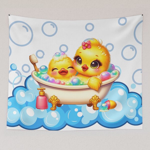 Item preview, Bathtime Fun with Ducklings designed and sold by Sillytoe.