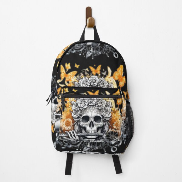 Item preview, Skull with a flute abstract canvas art designed and sold by ZulryLifestyles.