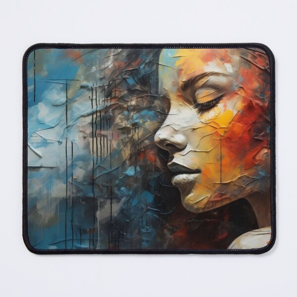 Item preview, Reflective Abstract Portrait of a Woman designed and sold by dombursaidpos.