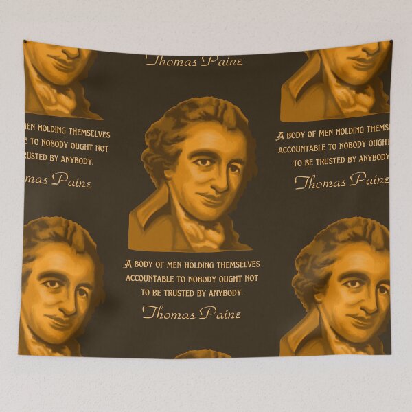 Item preview, Thomas Paine Portrait and Quote designed and sold by Unhinged Heather.