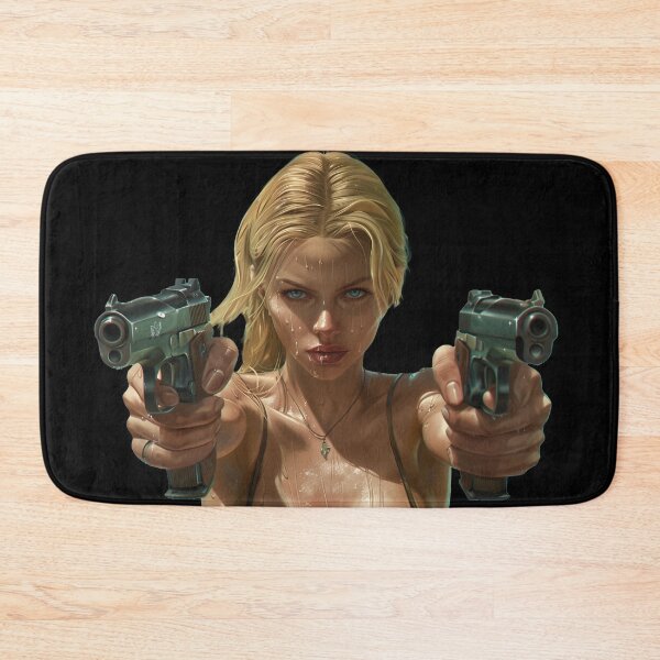 Item preview, Run for Your Life!!! Beautiful Girl 2 Guns Aimed at your head!!! designed and sold by DyfunctionalTee.