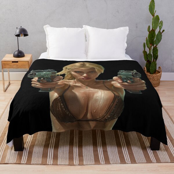Item preview, Run for Your Life!!! Beautiful Girl 2 Guns Aimed at your head!!! designed and sold by DyfunctionalTee.